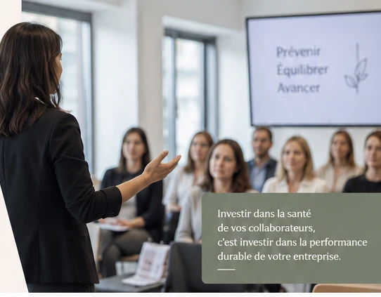Atelier santé et bien-être en entreprise